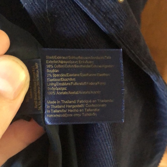 Brooks Brothers Milano Fit Navy Corduroy Blazer - Picture 5 of 6